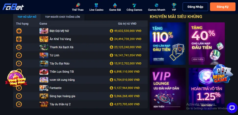 Chọn game Nổ Hũ yêu thích tại u888
